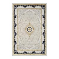 سجاد كلاسيك نقشة ملكي فاخر – كريمي × كحلي ذهبي