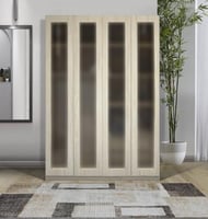 دولاب ملابس خشب طبيعي - بيج