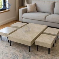 طاولات الهبه الأرضيه بديل الحجر لون بيج فاتح