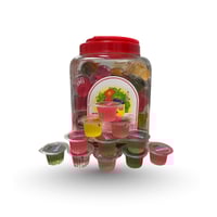 علبة جيلي كبيرة بنكهات الفواكة بسكر والوان طبيعية...