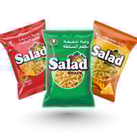 5 حبات سلطة سناك متنوع النكهات حجم عائلي