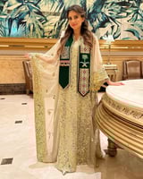 وشاح الفنانة أحلام لليوم الوطني السعودي