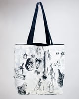 Skeleton tote bag