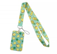 حامل بطاقه اناناس مع غطاء بطاقه