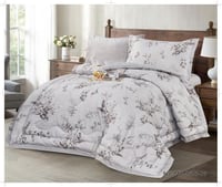 طقم مفرش نفر ونصف مقاس 140 مشجر مايكروفايبر موديل...