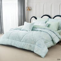 طقم مفرش صيفي نفرين 8 قطع موديل C03 قماش قطن 100%...