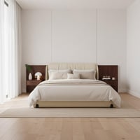 سرير لكجوري فخامه التصميم وقماش جلد فاخر