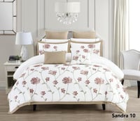 مفرش ملكي مطرز 10 قطع لينوم هوم موديل 10