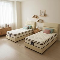 سرير مودرن توينتي المميز مع ظهر عريض ومنحني للراحة