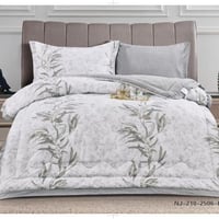 طقم مفرش نفر ونصف مقاس 140 مشجر مايكروفايبر موديل...