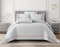 طقم مفرش صيفي نفرين 7 قطع موديل لورا ٢ مايكروفايبر