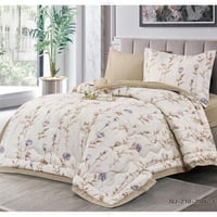 طقم مفرش نفر ونصف مقاس 140 مشجر مايكروفايبر موديل...