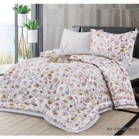 طقم مفرش نفر ونصف مقاس 140 مشجر مايكروفايبر موديل...