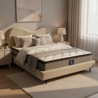 سرير مودرن راوند الفاخر مناسب مع قماش بوكليه