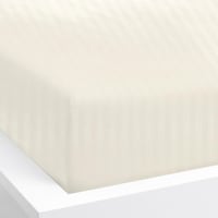 طقم مفرش فندقي مقلم لون سكري بدون حشوة مقاس مزدوج...