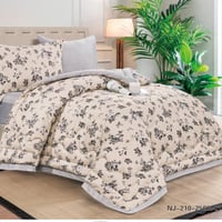 طقم مفرش نفر ونصف مقاس 140 مشجر مايكروفايبر موديل...