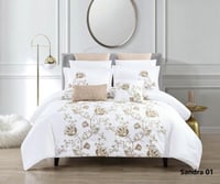 مفرش ملكي مطرز 10 قطع لينوم هوم موديل 01