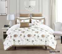 مفرش ملكي مطرز 10 قطع لينوم هوم موديل 09