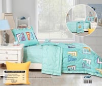 طقم مفرش أطفال نفر 100*200 3 قطع برسومات مميزة مود...