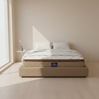 قاعدة سرير مع اطار محيط بالمرتبة بدون رأس سرير وبد...