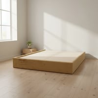 قاعدة سرير مع اطار محيط بالمرتبة بدون رأس سرير وبد...