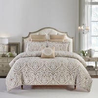 طقم مفرش جاكار ملكي فاخر 9 قطع مزدوج مع حشوة NAYA...