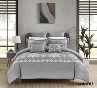 مفرش ملكي مطرز 10 قطع لينوم هوم موديل 03