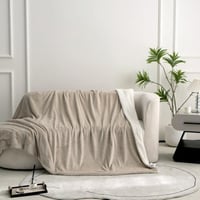 بطانية شتوية فاخرة وجهين وجه فرو وجه مخمل ناعمه مق...