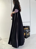 عبايه اكمام استرتش #193