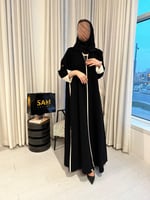 عبايه كريب كلوش #216