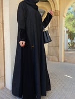 عبايه شتويه شامواه مع تداخل المخمل نص كلوش #87