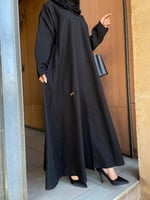 عبايه ربع كلوش مزينه بالأطراف #103