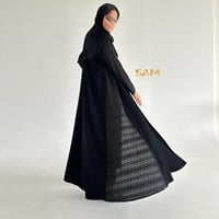 عبايه دانتيل من الجوانب #219