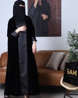 عبايه انيقة مخمل #153