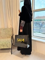 عبايه كم تطريز هندي #212