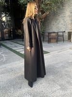 عبايه بتصميم جاكيت اسود #148