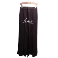 تنورة أسود طويل بنمط ذيل السمكه MASKV088