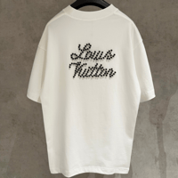 تي شيرت رجالي قطن لون أبيض بأكمام قصيرة وياقة مدور...