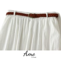 تنورة ماكسي طويل خصر مرن قصة على شكل A خامه باردة...