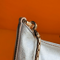 حقيبة كتف بولغاري سيربنتي بايا لون فضي حجم 27.5 CM