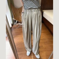 بنطلون طويل بخصر مرن تصميم مميز و أنيق ستايل عصري...