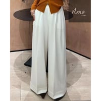 بنطلون طويل رسمي أنيق بحزام لون أبيض اوف وايت MATR...