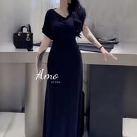 طقم بلوزة مع تنورة لون أسود MASET2577