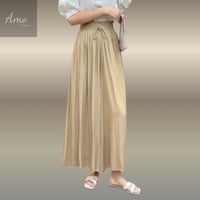 بنطلون طويل واسع بخصر عريض مرتفع و مرن MATR7303