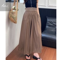 بنطلون طويل واسع بخصر مرتفع و مرن MATR7160