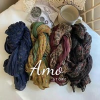 شالات نسائية حجاب حريمي بألوان مشجرة جميلة MA1104