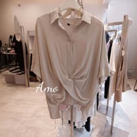 بلوزة سادة قصه واسعه بشكل فراشه MABL319