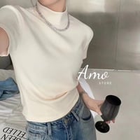 تيشيرت بكم قصير خامه كشميري MABL8119