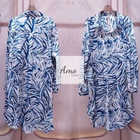 بلوزة الزيبرا الساحرة واسعة طويلة خامة ناعمة مشجرة...