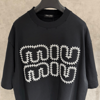 تي شيرت رجالي قطن لون أسود بأكمام قصيرة وياقة مدور...